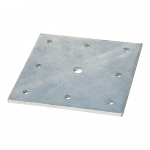 12" x 12" Post Anchor Plate for I-Beam Installation