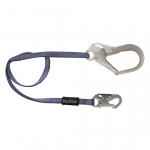 4' Restraint Lanyard with 1 Snap Hook and 1 Rebar Hook