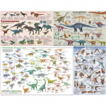 Dinosaur Poster Set, Laminated_noscript