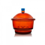 Borosil Amber Glass Desiccator, Medium_noscript
