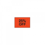 GXF1812 Fluorescent "25% Off" Label