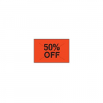 GXF1812 Fluorescent "50% Off" Label