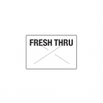 GX1812 White/Black "Fresh THRU" Label