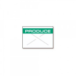 GX1812 White/ Green "Produce" Label