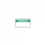 GS1910 White/ Green "Produce" Label