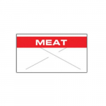 GX2212 Fluorescent White/Red "Meat" Label
