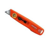 Plastic Retractable Safety Knife, Fluorescent Red