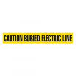 "Caution Buried Electric Line" Barricade Tape