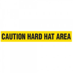 "Caution Hard Hat Area" Barricade Barricade Tape_noscript