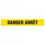 "Danger Arret" Barricade Tape, Contractor Grade