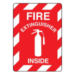 Sign "Fire Extinguisher Inside", 10" x 14"_noscript
