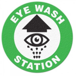 Eye Wash Station Floor Sign_noscript