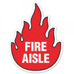 Fire Aisle Floor Sign_noscript