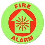 Fire Alarm Glow Floor Sign_noscript
