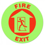 Fire Exit Glow Floor Sign_noscript