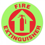 Fire Extinguisher Glow Floor Sign_noscript