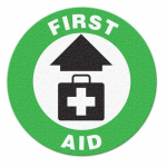 First Aid Floor Sign_noscript