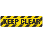 Floor Sign "Keep Clear", 6" x 24"_noscript