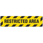 Floor Sign "Restricted Area", 6" x 24"_noscript