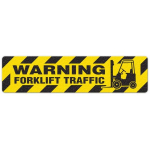 Floor Sign "Warning - Forklift Traffic", 6" x 24"_noscript