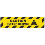 Floor Sign "Caution - Step Down", 6" x 24"_noscript