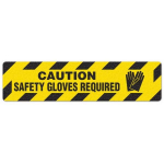 Floor Sign "Caution - Safety Gloves Required"_noscript