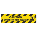Floor Sign "Caution - Safety Footwear Required"_noscript