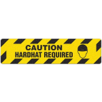 Floor Sign "Caution - Hardhat Required", 6" x 24"_noscript
