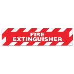 Floor Sign "Fire Extinguisher", 6" x 24"_noscript