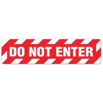 Floor Sign "Do Not Enter", 6" x 24"_noscript