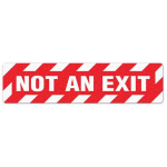Floor Sign "Not An Exit", 6" x 24"_noscript