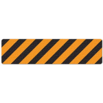 Floor Sign Orange/Black Hazard Stripe, 6" x 24"_noscript