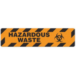 Floor Sign "Hazardous Waste", 6" x 24"_noscript
