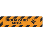 Floor Sign "Biohazard Area", 6" x 24"_noscript