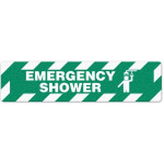 Floor Sign "Emergency Shower", 6" x 24"_noscript