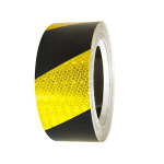 2" x 30' Superbrite Reflective Tape, Yellow/Black