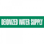 "Deionized Water Supply" Vinyl Pipe Marker