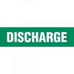 "Discharge" Adhesive Vinyl Pipe Marker