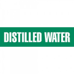 "Distilled Water" Adhesive Vinyl Pipe Marker