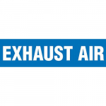 "Exhaust Air" Adhesive Vinyl Pipe Marker
