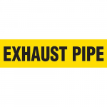 "Exhaust Pipe" Adhesive Vinyl Pipe Marker