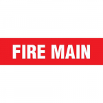 "Fire Main" Adhesive Vinyl Pipe Marker