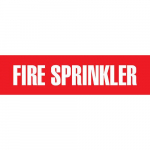 "Fire Sprinkler" Adhesive Vinyl Pipe Marker