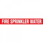 "Fire Sprinkler Water" Worded Pipe Tape, 1" x 54'