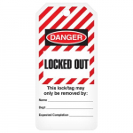 Lockout Tag Roll - "Locked Out" 3" x 6.25"_noscript