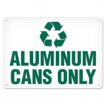 7" x 10" Aluminum Sign "Recycle - Aluminum..."