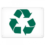 7" x 10" Aluminum Sign "Recycle Symbol"