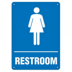 7" x 10" Aluminum Sign "Restroom Female"