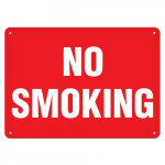 7" x 10" Aluminum Sign "No-Smoking"
