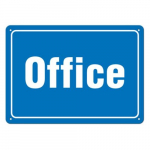 Sign "Office", 7" x 10", Adhesive Vinyl_noscript